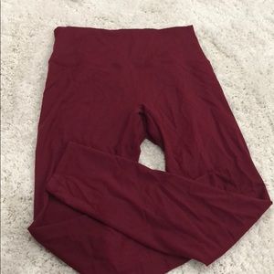 Red till you collapse leggings